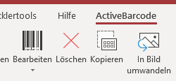 ActiveBarcode: Barcode Add-In für Microsoft® Access® 365, 2021, 2019, 2016, 2013, 2010