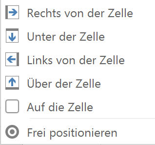 ActiveBarcode: Excel Add-In Positionierung von Barcodes