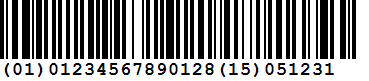 ActiveBarcode: GS1-128, EAN/UCC-128, EAN-128, UCC-128