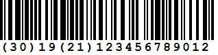 ActiveBarcode: GS1-128, EAN/UCC-128, EAN-128, UCC-128