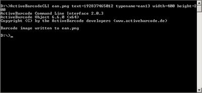 ActiveBarcode: Generierung von Barcodes auf der Kommandozeile