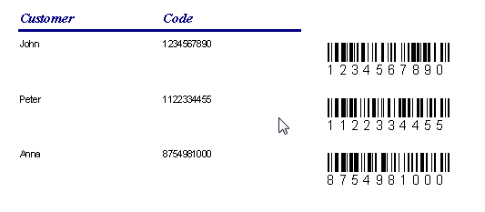 ActiveBarcode: Barcode, Access 2000, XP, 2003