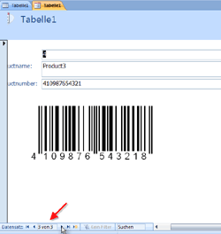 ActiveBarcode: Barcode, Access 2007