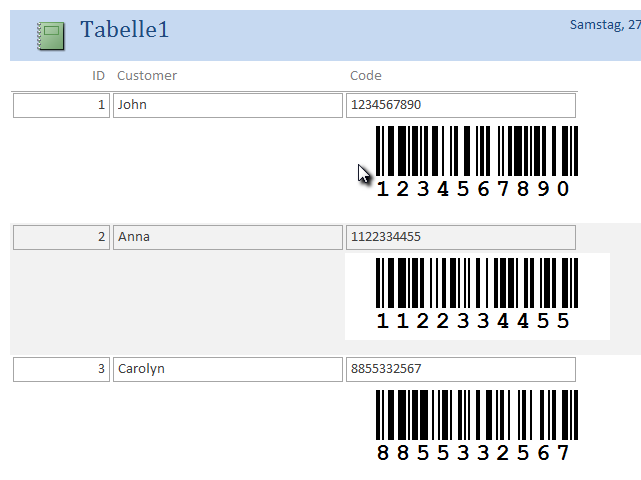 ActiveBarcode: Barcode, Access