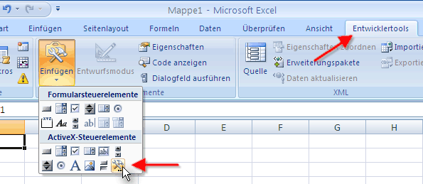 ActiveBarcode: Barcode, Excel 2007