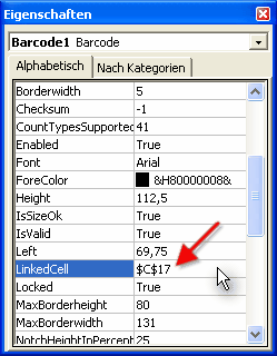 ActiveBarcode: Barcode, Excel 97, 2000, XP, 2003