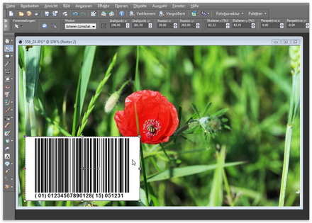 ActiveBarcode: Barcode, Bildbearbeitung