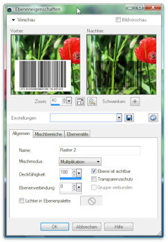 ActiveBarcode: Barcode, Bildbearbeitung