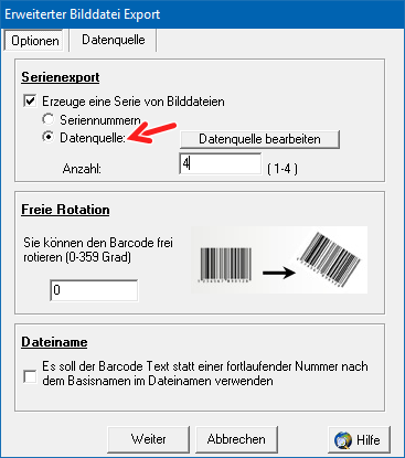 ActiveBarcode: Barcodebilder aus Daten