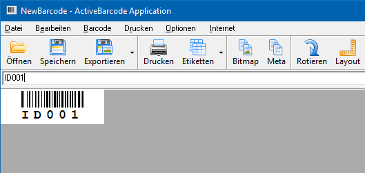 ActiveBarcode: Serien-Export von Barcodes