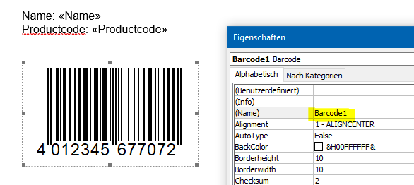 ActiveBarcode: Barcode, Word