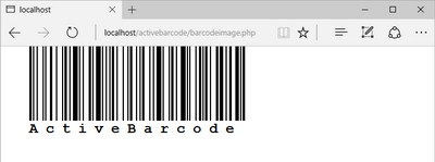 ActiveBarcode: Ein Barcode in einer HTML-Seite