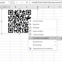 ActiveBarcode: Excel<br>Barcode-Objekt