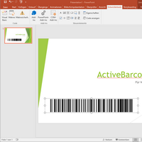 ActiveBarcode: PowerPoint<br>Barcode-Objekt