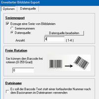 ActiveBarcode: Serien-Export